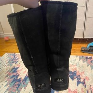 Black ugg boots, size 8